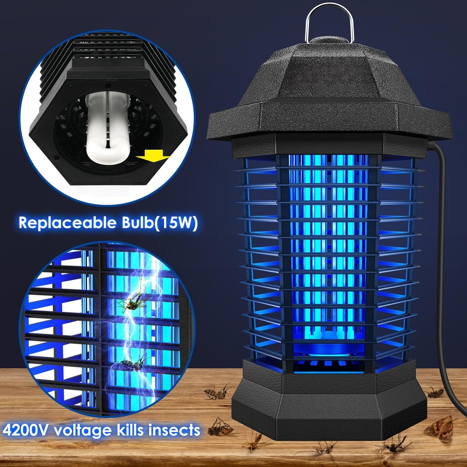 Electric Bug Zapper Light - detail
