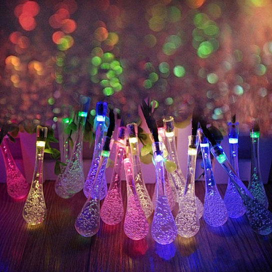 Dew Droplets 20 LED Solar Lights - detail