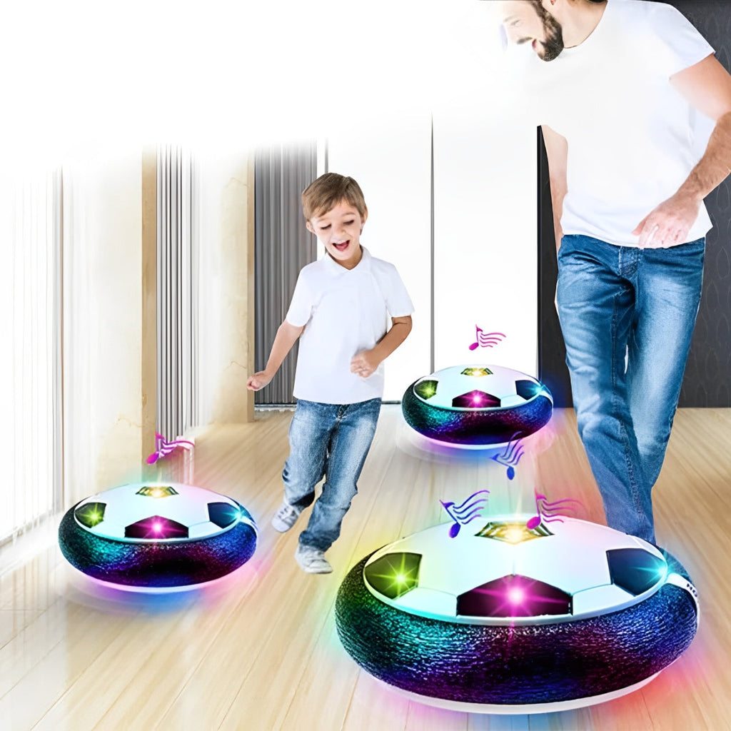 2-Pack Indoor Hover Soccer Balls with LED Lights - alternate angle