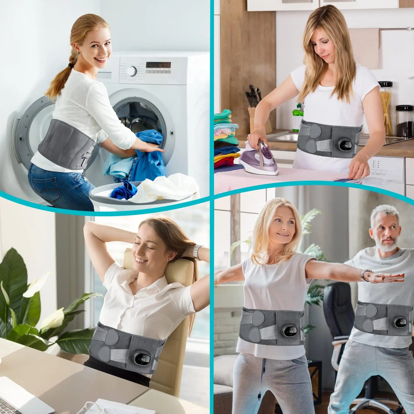 Heating Pad And Lower Back Massager - alternate angle