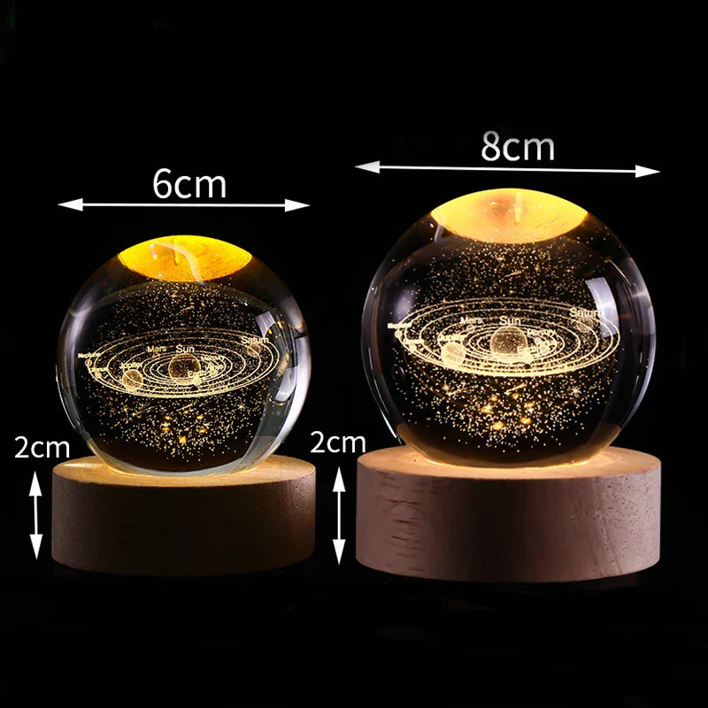 Crystal Ball Galaxy Projector - detail