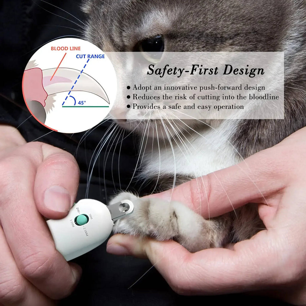 Cat Nail Clippers - in use